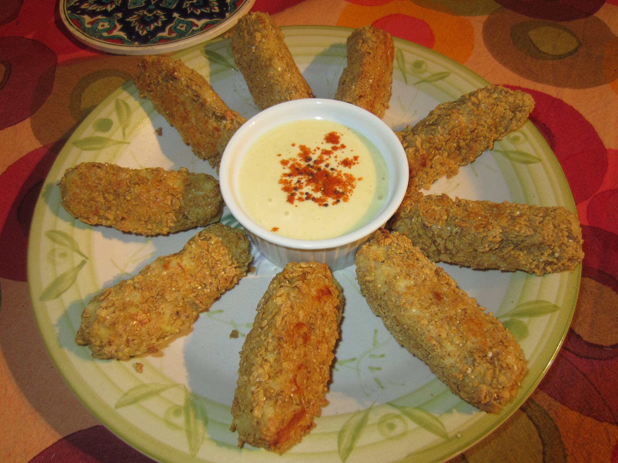 Parsnip Croquettes with Honey Mustard