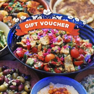 Natural Cookery School printed gift voucher - front