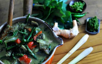 Thai green curry with green jackfruit