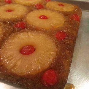 Pineapple upside down cake